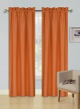 2pc set window curtain panel 100% privacy 65% blackout lined bedroom drapery R64 picture