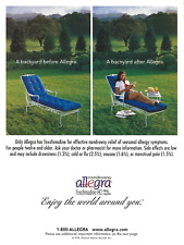 2000 Allegra Seasonal Allergy Medicine Backyard vintage Print Ad Advertisement picture
