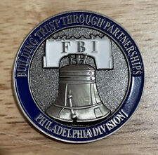 Dept Of Justice FBI Philadelphia Division Liberty Bell 🔔 Challenge Coin picture