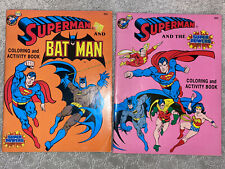 Superman Coloring and Activity Book 50th Birthday 1987 edition picture