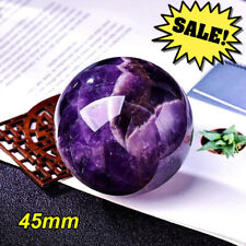 45mm Natural Dreamy Amethyst Sphere Quartz Crystal Ball Reiki Healing picture