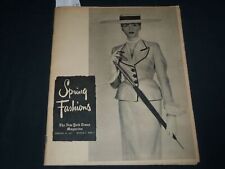 1951 FEBRUARY 25 NEW YORK TIMES MAGAZINE SECTION - SPRING FASHIONS - NP 3765 picture