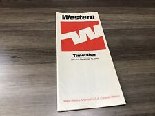 Western Airlines Flight Schedule Dec 15, 1982 picture