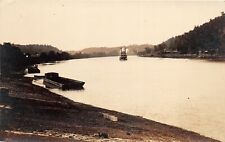 G80/ Interesting RPPC Postcard c1910 Steamboat Boat River Scene 20 picture