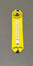 VINTAGE 12” PENNZOIL PORCELAIN THERMOMETER SIGN CAR GAS OIL TRUCK picture
