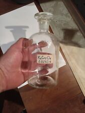 Vintage Science Lab Glass Bottle and Stopper picture