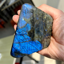 485g Rare Natural Labradorite Quartz Crystal Freeform Mineral Specimen Healing picture