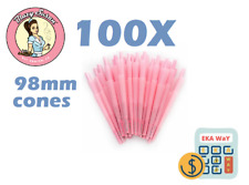 100X BLAZY SUSAN 98 MM Size Cones Organic Pink Cones 100 ct  picture