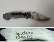 Very Rare* Spyderco CPM D2 (Collectors item) Made in USA picture