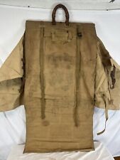 WW1 Army Navy Canvas Military Uniform Garment Bag Tan Named picture