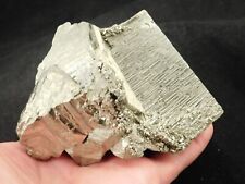 BIG Pyrite Crystal CUBE TWIN 100% Natural Huanzala Mine Peru 945gr picture