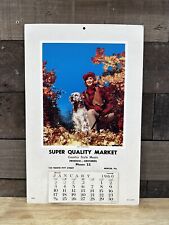 Vintage 1960 Super Quality Markey Calendar “The Hunters” Mercer, PA picture