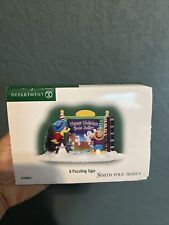 Department 56 North Pole Series A Puzzling Sign Accessory Figurine picture