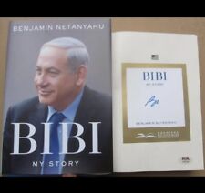 PSA Autograph 1st Edition Book By King Benjamin Netanyahu Israel Prime Minister picture
