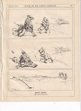 1921 Punch Cartoon Very Advanced Golf in March Winds picture