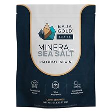 Baja Gold Mineral Sea Salt, Natural Grain Crystals, 5 Lb. Bag picture