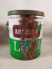 Vintage ARMOUR PURE LARD 4 Pound Metal Advertising Lard Pail picture