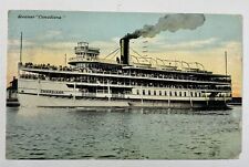 POSTCARD Steamer Canadiana Buffalo New York Posted 1912 picture