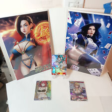 DUTY CALLS GIRLS #1 TRADE LE VARIANT SET + 3 GODDESS STORY HOLOS 18+ picture