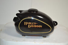 Harley Davidson  Gas Tank Piggy Bank, Black Hog, 6” Long VINTAGE picture