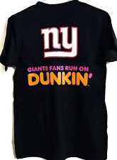 UNISEX DUNKIN NFL NY GIANTS T-Shirt- Pure Cotton 100% SM to 2XL-  picture