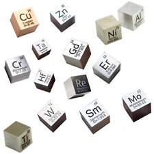 Element Cube 10mm Cube Pure Density High Purity Metal Specimen Collection Hobby picture