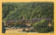 New Gatlinburg Inn Gatlinburg TN Tennessee Smoky Mountains old cars Postcard picture