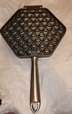 Nordic Ware Egg Waffle Iron Bubble 2 Piece Pan Made In USA Hanging Handle EUC picture