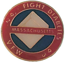 VFW 1992-1993 Fight Diabetes Massachusetts Lapel Pin (092223) picture