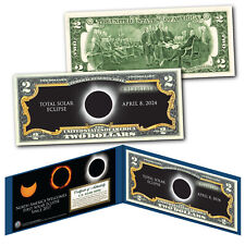 2024 TOTAL SOLAR ECLIPSE April 8th Official Genuine Legal Tender  U.S. $2 Bill picture