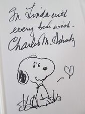 Charles Schulz book Good Grief signed with Snoopy Drawing Charles Schulz Story picture