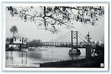 c1940's Bridge View Dhakuria Lakes Calcutta India Unposted Vintage Postcard picture