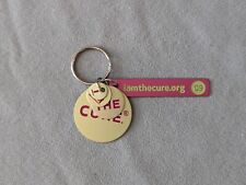 I Am The Cure 2009 Breast Cancer Awareness Keychain Keyring Metal Round Shapes picture