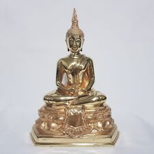 Thursday Birthday Buddha Image Brass Statue Enlightenment Sitting Posture  picture