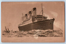 Postcard White Star Line Quadruple-Screw RMS Majestic c1910 Unposted Antique picture