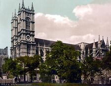 1890's Westminster Abbey, London Vintage Photograph  8.5
