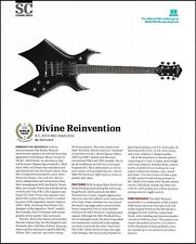 B.C. Rich MKS Warlock sound check 2-page guitar review article picture