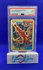 HUMAN TORCH 1991 Marvel Universe SUPER HEROES PSA 9 MINT picture