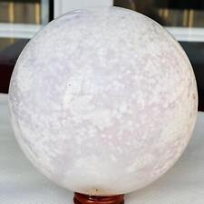 2280g Natural Cherry Blossom Agate Sphere Quartz Crystal Ball Healing picture