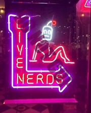 Live Nerds This Way Neon Bar Party Light Punk New Wave Music Pop Art 8x10 Photo picture