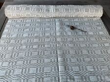 Antique Handwoven Fabric Homespun Hemp Linen Textile Upholstery Primitive 6.3 yd picture