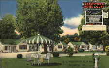 Roanoke Virginia VA Traveltown Hotel Court Linen Vintage Postcard picture