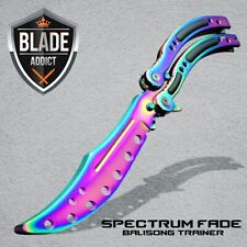 CSGO Practice Knife Balisong Butterfly Trainer Blade - Non Sharp Dull - Spectrum picture