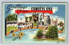 Cumberland, MD-Maryland, LARGE LETTER Greeting, c1948 Vintage Postcard picture