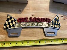 Gilmore Racing License Plate Frame Topper METAL HOTROD Patina Auto Car Collector picture