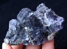 79.25g Newly DISCOVERED RARE PURPLE FLUORITE CRYSTAL MINERAL SPECIMEN/China picture