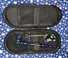 New Lyzzo Rainbow Metal Tobacco Pipe with Case Smoking Smoke Bowl picture