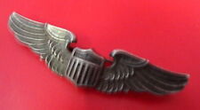ARMY AIR FORCES STERLING PIN BACK PILOT WING-AMICO HALLMARK picture
