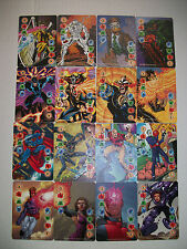 SET OF ALL 16 MARVEL, DC, IMAGE OVERPOWER MULTI-POWER POWER CARDS 1-4 INTELLECT picture