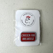 Chic-Fil-A Heritage Collection Pin Chicken For Breakfast Red New NIP Chic Fil A picture